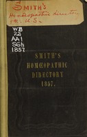 view Smith's homoeopathic directory of the United States / arranged by Henry M. Smith.