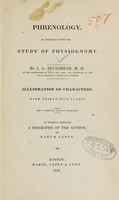 view Phrenology, in connexion with the study of physiognomy : illustration of characters / by J.G. Spurzheim.