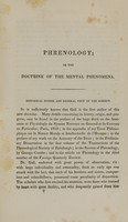 view Phrenology, or, The doctrine of the mental phenomena / by J.G. Spurzheim.