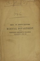 view An introductory lecture : delivered before the Medical Department of the Western Reserve College / by Samuel St. John.