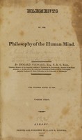 view Elements of the philosophy of the human mind.