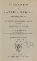 view Therapeutics and materia medica: a systematic treatise on the action and uses of medicinal agents, including their description and history (Volume 2).
