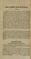 view A collection of cases illustrating the restorative and sanative properties of Swaim's panacea in a variety of diseases.