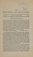 view Trial for mal-practice : communicated for the Boston Medical and Surgical Journal.