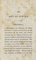 view The art of dining and the art of attaining high health : with a few hints on suppers / by Thomas Walker.