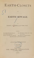 view Earth-closets and earth sewage / by George E. Waring, Jr.