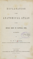 view Explanation of the Anatomical atlas of the human body in natural size (92 plates) of M.J. Weber.