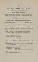 view Pott's disease, or, Angular curvature of the spine : cases successfully treated and reported in the New York journal of medicine, November 1857 / by J.A. Wood.