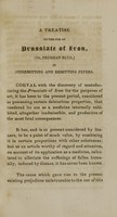 view A treatise on the use of prussiate of iron, or Prussian blue, in intermitting and remitting fevers / by William Zollickoffer.