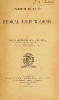 view Introduction to medical jurisprudence / by William McCallin.