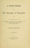 view A text book of the principles of osteopathy / by G. D. Hulett.