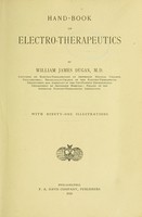 view Hand-book of electro-therapeutics / by William James Dugan.