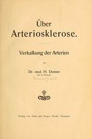 view Über Arteriosklerose : Verkalkung der Arterien / von H. Donner.