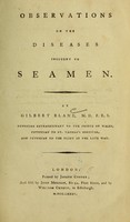 view Observations on the diseases incident to seamen / by Gilbert Blane.