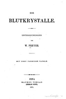 view Die Blutkrystalle : Untersuchungen / von W. Preyer.