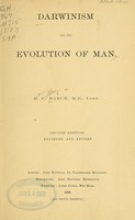 view Darwinism and the evolution of man / by H.C. March.