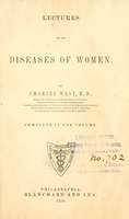 view Lectures on the diseases of women / by Charles West.