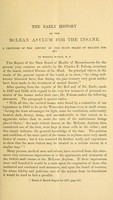 view The early history of the McLean Asylum for the insane : a criticism of the Report of the Massachusetts State board of health for 1877.