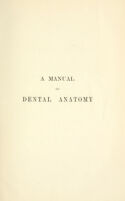 view A manual of dental anatomy : human and comparative / by Charles S. Tomes.