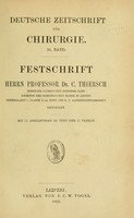 view Festschrift / Herrn Prof. Dr. C. Thiersch.