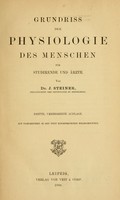 view Grundriss der Physiologie des Menschen : für Studirende und Ärzte / von J. Steiner.