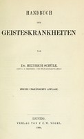 view Handbuch der Geisteskrankheiten.