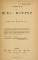 view Essays on rural hygiene / by George Vivian Poore.