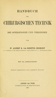 view Handbuch der chirurgischen Technik bei Operationen und Verbänden.