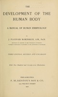 view The development of the human body : a manual of human embryology / by J. Playfair McMurrich.