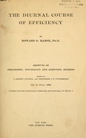 view The diurnal course of efficiency / Howard D. Marsh.