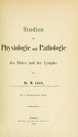 view Studien zur Physiologie und Pathologie des Blutes und der Lymphe.