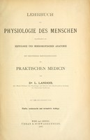 view Lehrbuch der Physiologie des menschen Einschliesslich der Histologie und mikroskopischen Anatomie mit besonderer Berücksichtigung der praktischen Medicin.