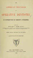 view The American text-book of operative dentistry / in contributions by eminent authorities.