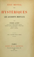 view État mental des hystériques : les accidents mentaux / par Pierre Janet.