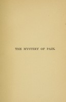 view The mystery of pain / with an introduction by James R. Nichols.