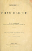 view Lehrbuch der Physiologie / von dr. L. Hermann ... Mit 140 in den text eingedruckten abbildungen.