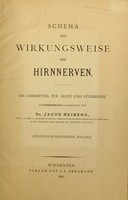 view Schema der Wirkungsweise der Hirnnerven : ein Lehrmittel für Ärzte und Studirende / von Jacob Heiberg.