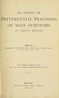 view An index of differential diagnosis of main symptoms / by various writers.