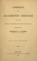 view Lehrbuch der allgemeinen Chirurgie : nach dem heutigen Standpunkte der Wissenschaft.