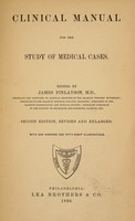 view Clinical manual for the study of medical cases / edited by James Finlayson.