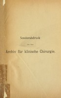 view Zur Heilung grösserer Defecte der Tibia durch gestielte Haut-Periost-Knochenlappen / von A. Eiselsberg.