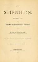 view Das Stirnhirn; ein Beitrag zur Anatomie der Oberfläche des Grosshirns.