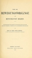 view Ueber die Bewegungsvorgänge am menschlichen Herzen.  Untersuchungen im Anschluss an die Beobachtung des freiliegenden Herzens in einem Fall von angeborener Sternalspalte.