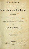 view Handbuch der chirurgischen Verbandlehre : zum Gebrauche für angehende und ausübende Wundärzte.