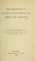 view The essentials of physical diagnosis of the chest and abdomen ...