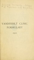 view Vanderbilt Clinic formulary : 1901.