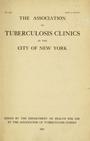 view The Association of tuberculosis clinics of the city of New York ...