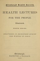 view Health lectures for the people ...