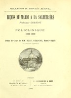 view Lecons du mardi a la Salpetriere Policlinique, 1888 - 1889.