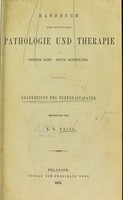 view Handbuch der speciellen pathologie und Therapie.